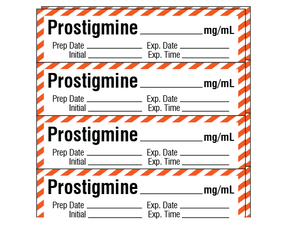 SA-237-EXP-PK Anesthesia Drug Labels for Syringe Identification - Pack Form