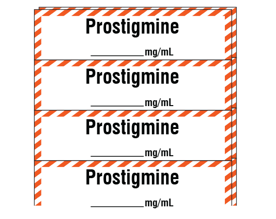 SA-237-PK Anesthesia Drug Labels for Syringe Identification - Pack Form