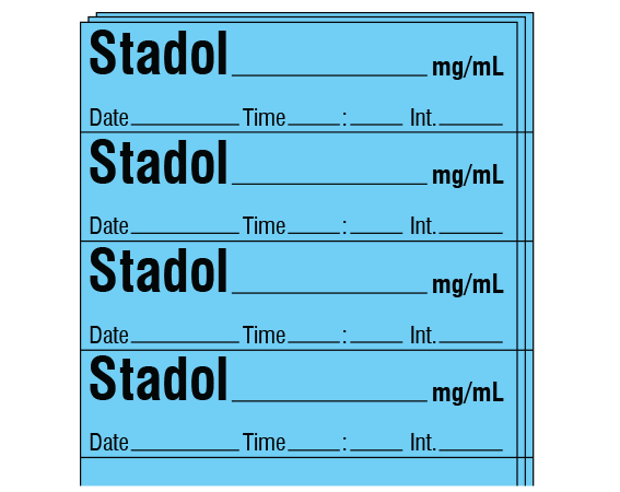SA-2410-DTI-PK Anesthesia Drug Labels for Syringe Identification - Pack Form