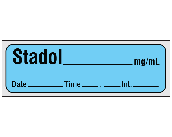 SA-2410-DTI-PRE Anesthesia Drug Labels for Syringe Identification - Precut Form