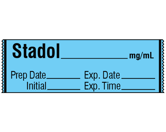 SA-2410-EXP Anesthesia Drug Labels for Syringe Identification - Tape Form