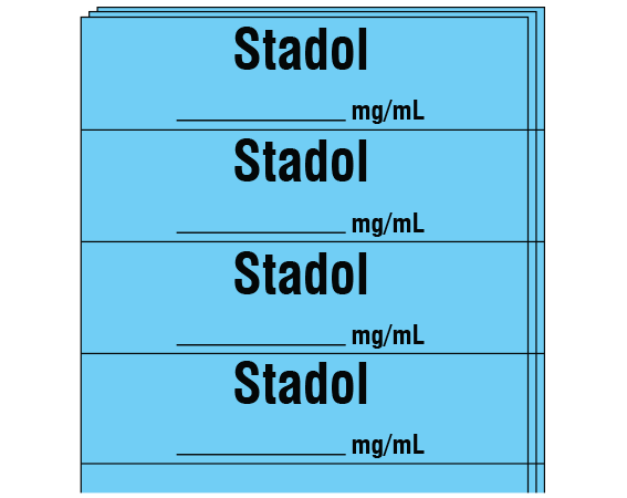 SA-2410-PK Anesthesia Drug Labels for Syringe Identification - Pack Form