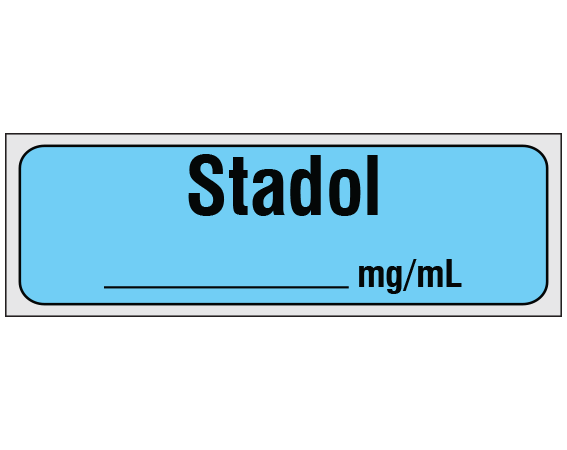 SA-2410-PRE Anesthesia Drug Labels for Syringe Identification - Precut Form