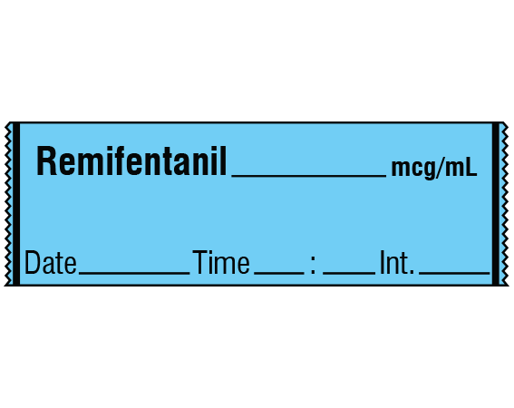 SA-2411-DTI Anesthesia Drug Labels for Syringe Identification - Tape Form
