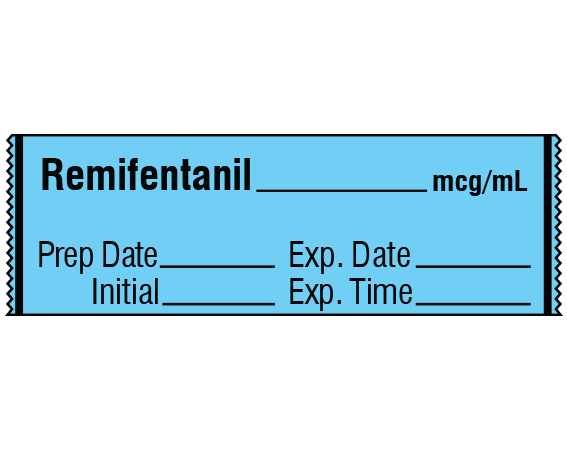 SA-2411-EXP Anesthesia Drug Labels for Syringe Identification - Tape Form