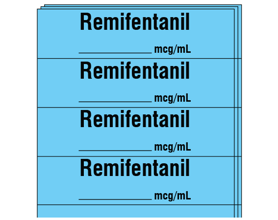 SA-2411-PK Anesthesia Drug Labels for Syringe Identification - Pack Form