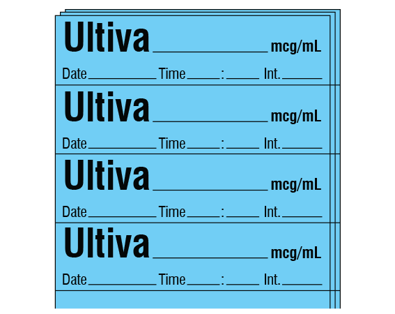 SA-2412-DTI-PK Anesthesia Drug Labels for Syringe Identification - Pack Form