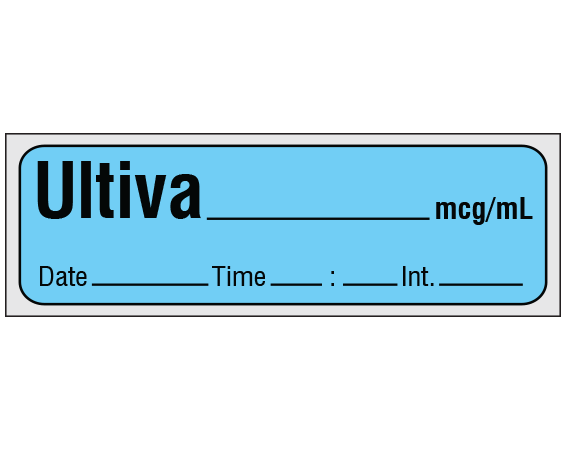 SA-2412-DTI-PRE Anesthesia Drug Labels for Syringe Identification - Precut Form