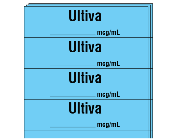 SA-2412-PK Anesthesia Drug Labels for Syringe Identification - Pack Form