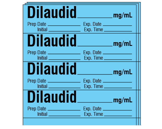 SA-2414-EXP-PK Anesthesia Drug Labels for Syringe Identification - Pack Form