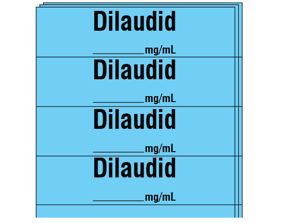 SA-2414-PK Anesthesia Drug Labels for Syringe Identification - Pack Form