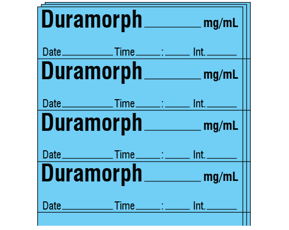 SA-2415-DTI-PK Anesthesia Drug Labels for Syringe Identification - Pack Form