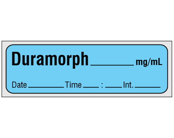 SA-2415-DTI-PRE Anesthesia Drug Labels for Syringe Identification - Precut Form