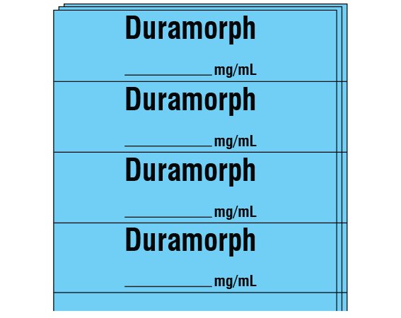 SA-2415-PK Anesthesia Drug Labels for Syringe Identification - Pack Form