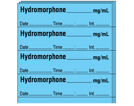 SA-2416-DTI-PK Anesthesia Drug Labels for Syringe Identification - Pack Form