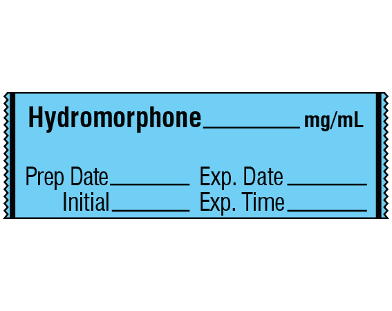 SA-2416-EXP Anesthesia Drug Labels for Syringe Identification - Tape Form