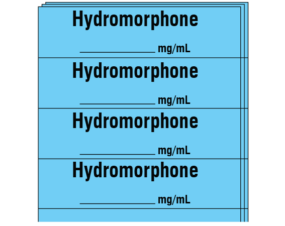 SA-2416-PK Anesthesia Drug Labels for Syringe Identification - Pack Form