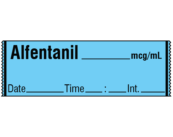 SA-2417-DTI Anesthesia Drug Labels for Syringe Identification - Tape Form