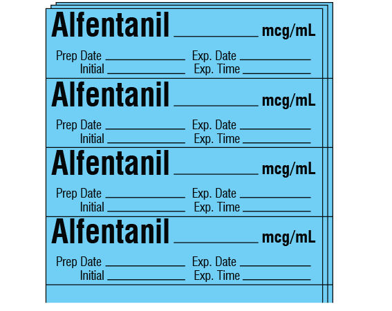 SA-2417-EXP-PK Anesthesia Drug Labels for Syringe Identification - Pack Form