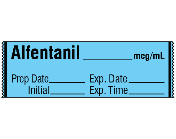 SA-2417-EXP Anesthesia Drug Labels for Syringe Identification - Tape Form