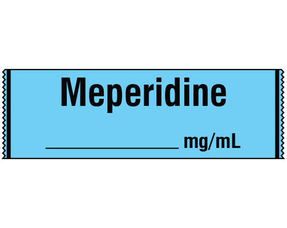 SA-242 Anesthesia Drug Labels for Syringe Identification - Tape Form