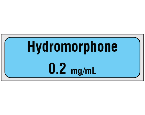 SA-2425-PRE Anesthesia Drug Labels for Syringe Identification - Precut Form