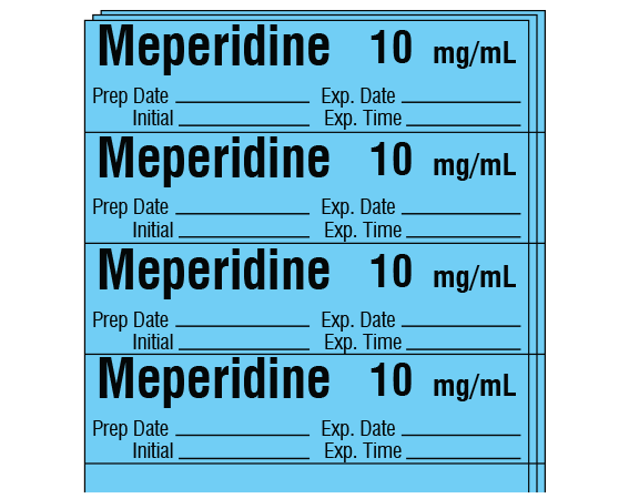 SA-2426-EXP-PK Anesthesia Drug Labels for Syringe Identification - Pack Form