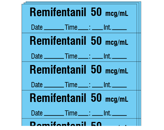 SA-2429-EXP-PK Anesthesia Drug Labels for Syringe Identification - Pack Form