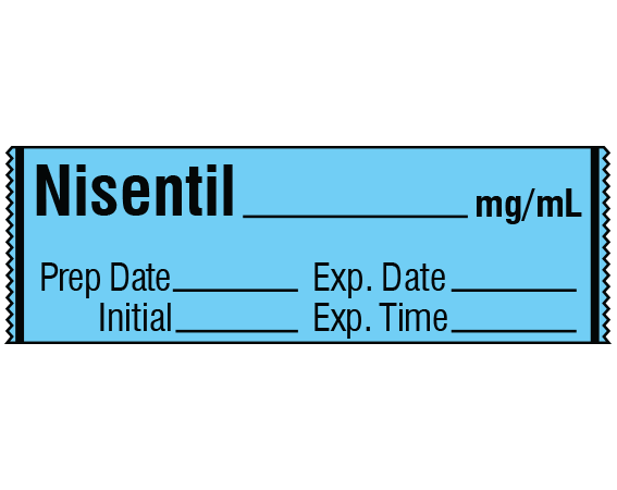SA-244-EXP Anesthesia Drug Labels for Syringe Identification - Tape Form