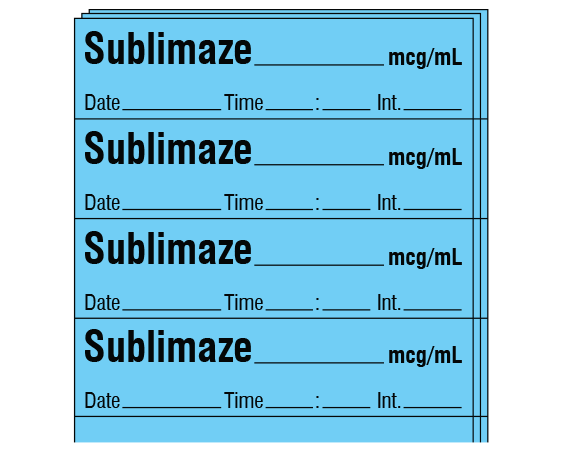 SA-246-DTI-PK Anesthesia Drug Labels for Syringe Identification - Pack Form