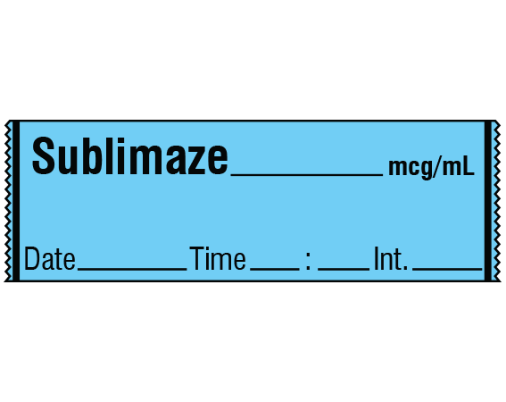 SA-246-DTI Anesthesia Drug Labels for Syringe Identification - Tape Form