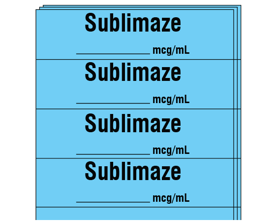 SA-246-PK Anesthesia Drug Labels for Syringe Identification - Pack Form