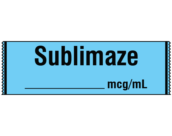 SA-246 Anesthesia Drug Labels for Syringe Identification - Tape Form