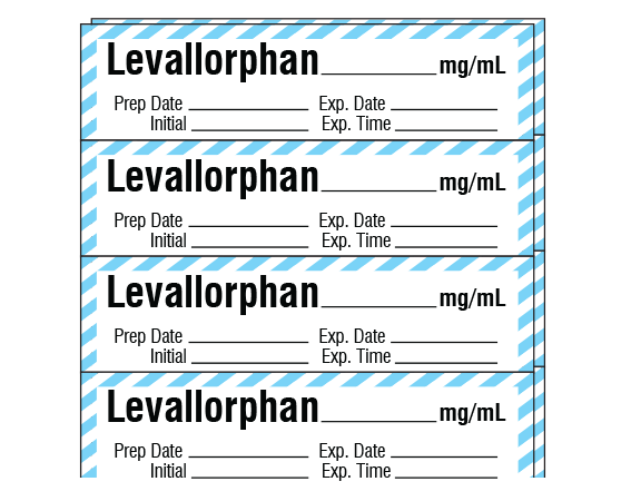 SA-250-EXP-PK Anesthesia Drug Labels for Syringe Identification - Pack Form