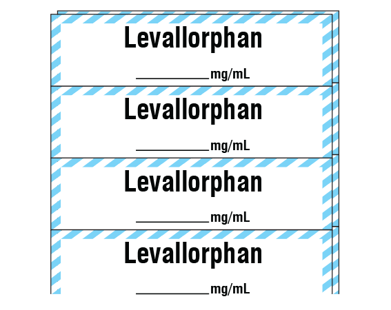 SA-250-PK Anesthesia Drug Labels for Syringe Identification - Pack Form