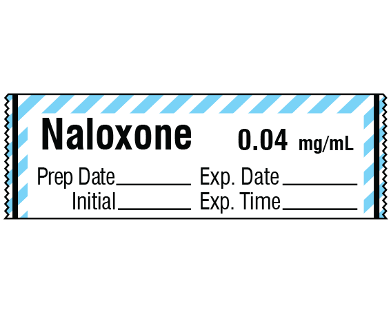 SA-253-EXP Anesthesia Drug Labels for Syringe Identification - Tape Form