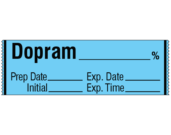SA-26-EXP SA-26-EXP Anesthesia Drug Labels for Syringe Identification - Tape Form