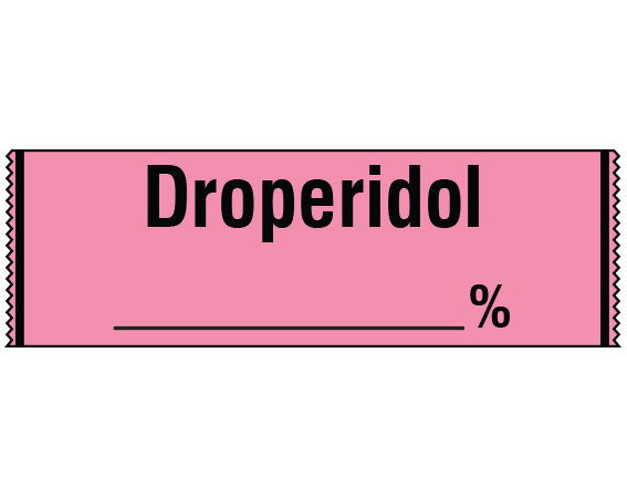 SA-27 Anesthesia Drug Labels for Syringe Identification - Tape Form