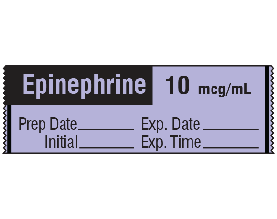SA-2808-EXP Anesthesia Drug Labels for Syringe Identification - Tape Form