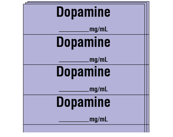 SA-281-PK SA-281-PK Anesthesia Drug Labels for Syringe Identification - Pack Form