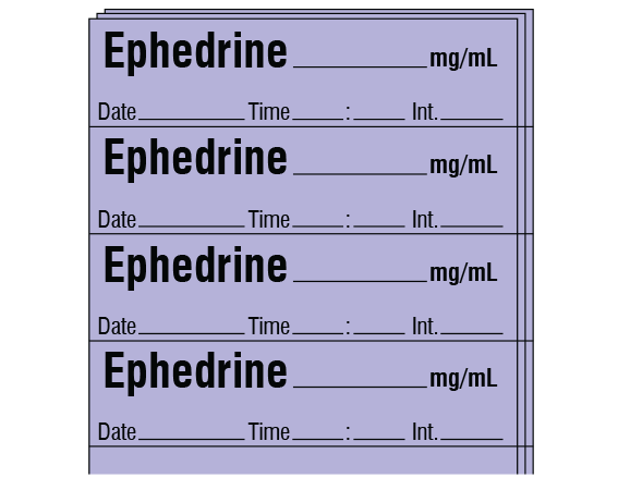 SA-282-DTI-PK Anesthesia Drug Labels for Syringe Identification - Pack Form