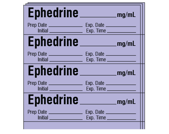 SA-282-EXP-PK Anesthesia Drug Labels for Syringe Identification - Pack Form
