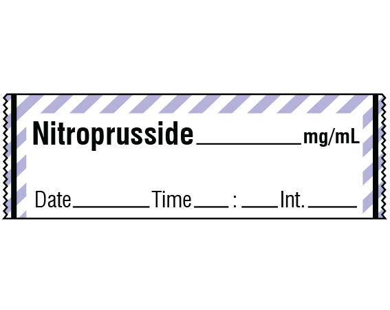 SA-291-DTI Anesthesia Drug Labels for Syringe Identification - Tape Form