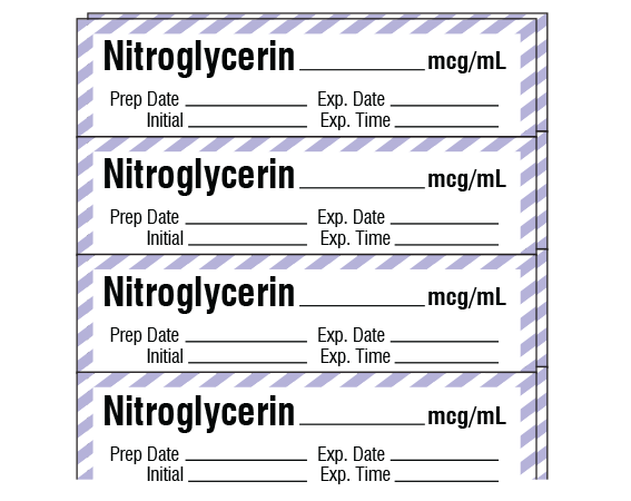 SA-2916-EXP-PK Anesthesia Drug Labels for Syringe Identification - Pack Form