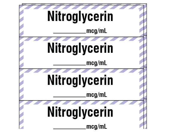 SA-2916-PK Anesthesia Drug Labels for Syringe Identification - Pack Form