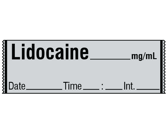 SA-300-DTI Anesthesia Drug Labels for Syringe Identification - Tape Form