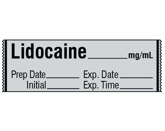 SA-300-EXP Anesthesia Drug Labels for Syringe Identification - Tape Form