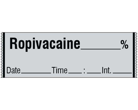 SA-3012-DTI Anesthesia Drug Labels for Syringe Identification - Tape Form