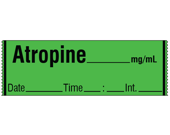 SA-310-DTI Anesthesia Drug Labels for Syringe Identification - Tape Form