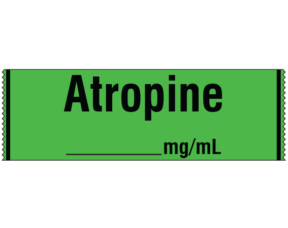 SA-310 Anesthesia Drug Labels for Syringe Identification - Tape Form